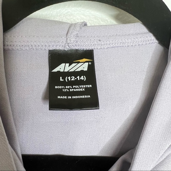 Avia 1/2 Zip Lavender Black Colorblock Jacket with pockets. Size Large - Picture 5 of 5